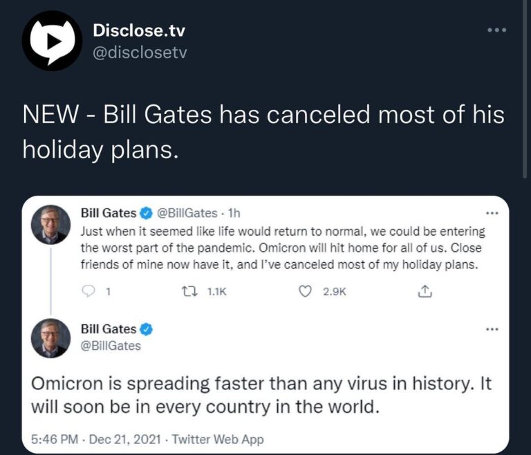 Read more about the article NEW – Bill Gates has canceled most of his holiday plans. – The queen did the same