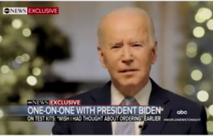 Read more about the article Joe Biden Repeatedly Confuses COVID Test Kits and Pills in Latest Train Wreck Interview (VIDEO)