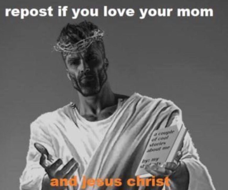 Read more about the article Repost id you love your mom and Jesus Christ, Amen
