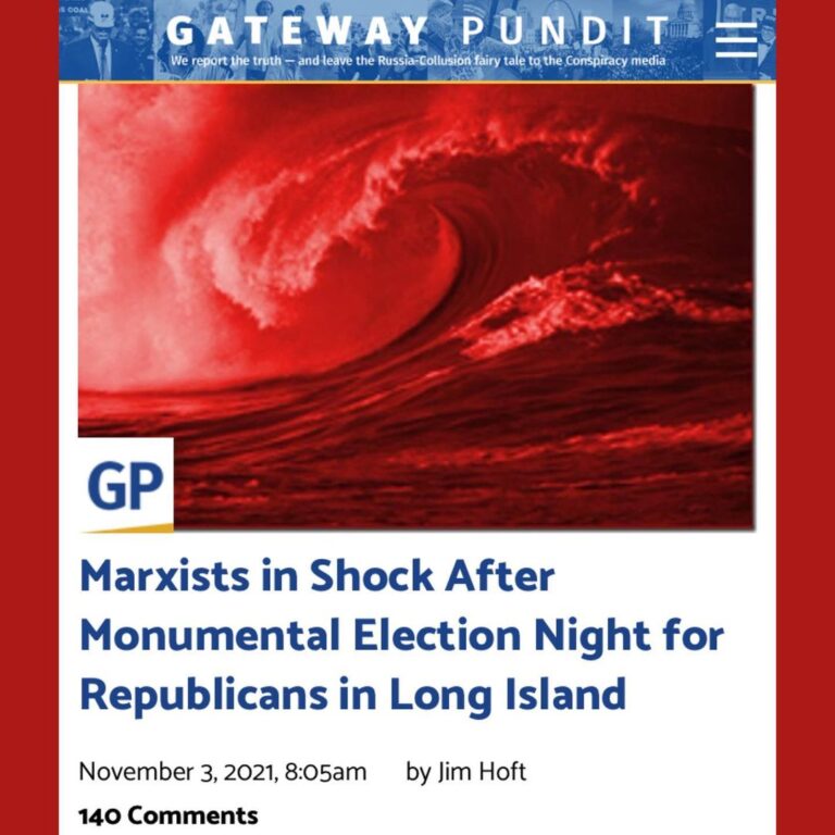 Read more about the article Marxists in Shock After Monumental Election Night for Republicans in Long Island