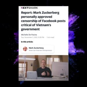 Read more about the article Report: Mark Zuckerberg personally approved censorship of Facebook posts critical of Vietnam’s government