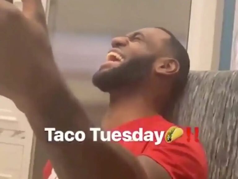 Read more about the article Well played white hats Lebron loves taco Tuesday’s it’s his thing