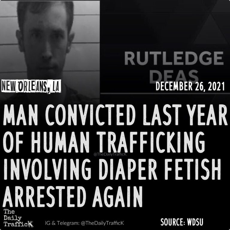 Read more about the article MAN CONVICTED LAST YEAR OF HUMAN TRAFFICKING INVOLVING DIAPER FETISH ARRESTED AGAIN