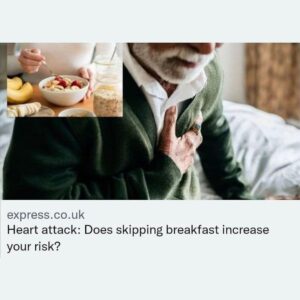 Read more about the article Heart attack: Does skipping breakfast increase your risk?