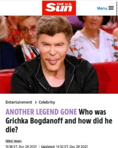 Read more about the article ITS HABBENING THE BOGS ARE DONE POOMP IT – ANOTHER LEGEND GONE: Who was Grichka Bogdanoff and how did he die?