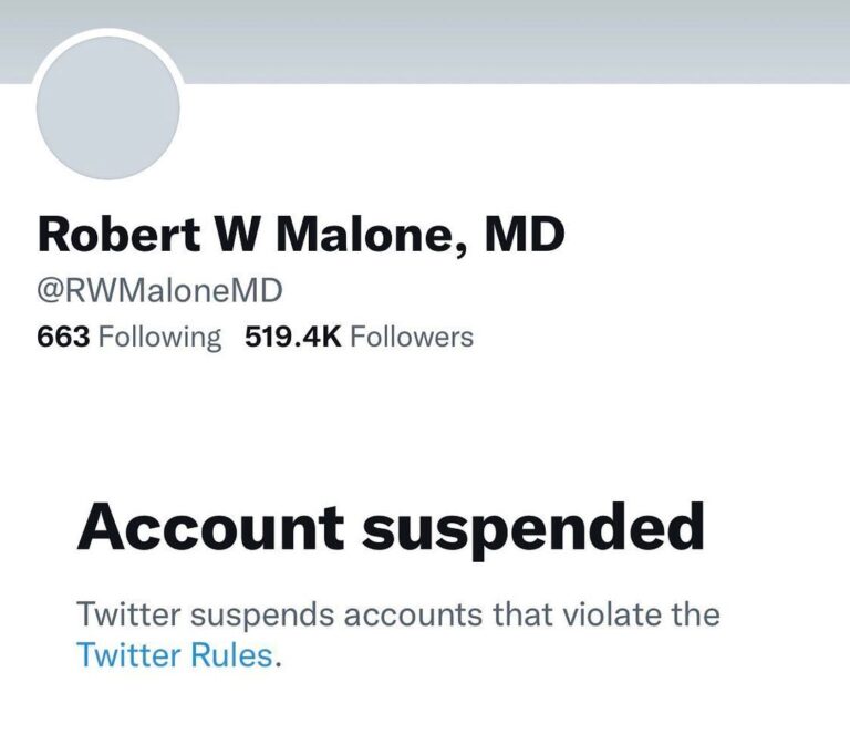 Read more about the article Inventor of mRNA vaccine suspended from twitter. He’s been very vocal against the vaccine.