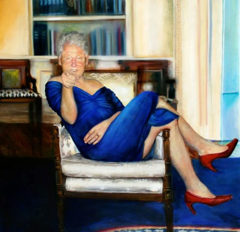 Read more about the article Just a reminder that Jeffrey Epstein had a portrait of Bill Clinton in his NY Apartment