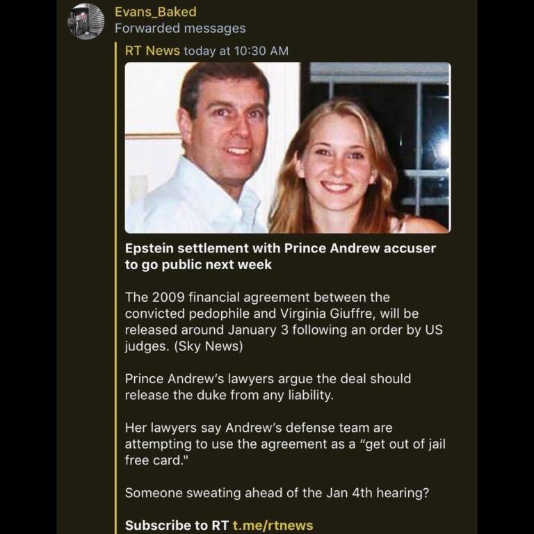 Read more about the article Epstein settlement with Prince Andrew accuser to go public next week