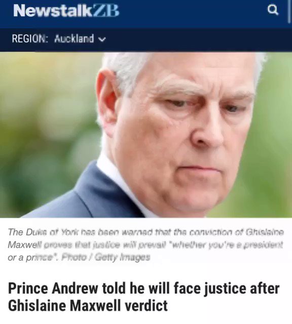 Read more about the article Prince Andrew told he will face justice after Ghislaine Maxwell verdict – [Randy Andy]