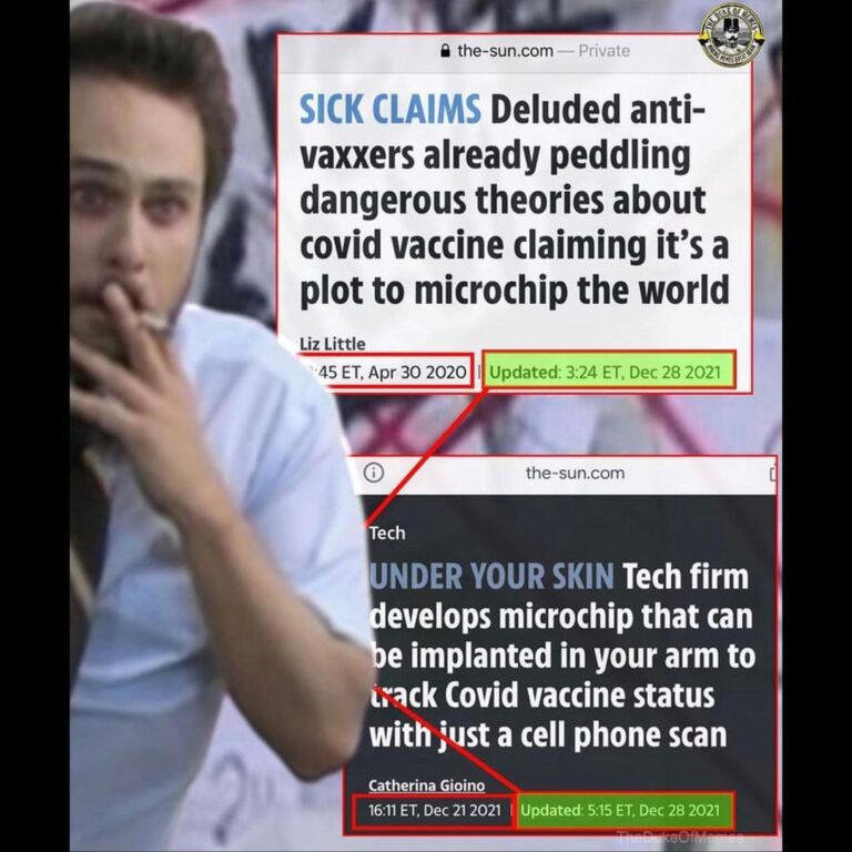 Read more about the article Deluded anti- SICK CLAIMS vaxxers already peddling dangerous theories about covid vaccine claiming it’s a plot to microchip the world