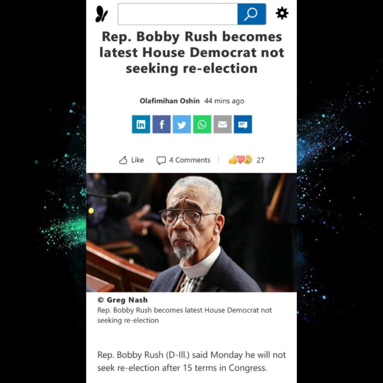 Read more about the article Rep. Bobby Rush becomes latest House Democrat not seeking re-election