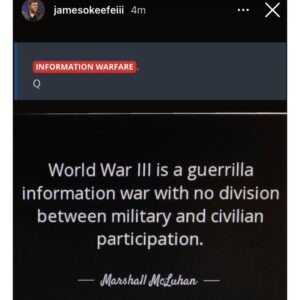 Read more about the article World War lll is a guerrilla information war with no division between military and civilian participation. — Hauhal/ ucduhao
