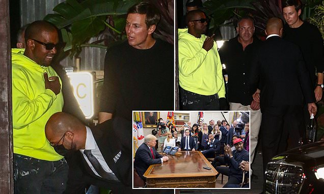 Read more about the article Unlikely friends Jared Kushner and Kanye West enjoy dinner together in Miami at