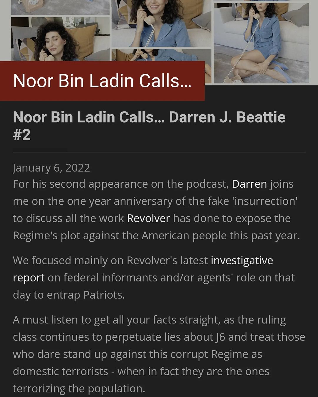 You are currently viewing with a new episode of Noor Bin Ladin Calls… ft. Darren Beattie from Revolver