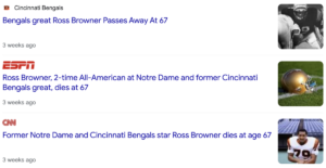Read more about the article Ross Browner of the Cincinnati Bengals and Notre Dame Fighting Irish, dead at 67, January 4, 2022