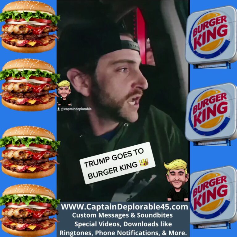 Read more about the article TRUMP GOES TO BURGER KING! 

#WhosOurFavoriteDr #BurgerKing #BK  #Whopper #Drive