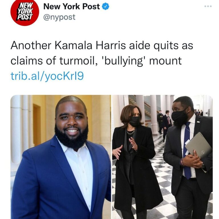 Read more about the article Another Kamala Harris aide quits as claims of turmoil, ‘bullying’ mount