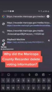 Read more about the article Why did the Maricopa County Recorder delete voting information?
