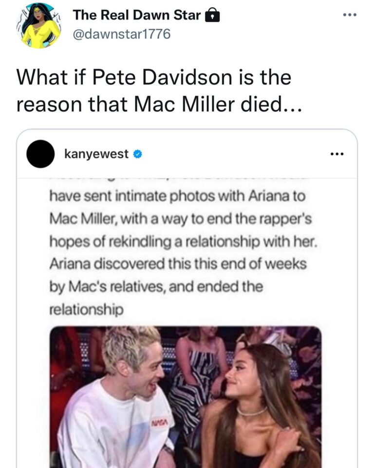 Read more about the article What if Pete Davidson is the reason that Mac Miller died…
