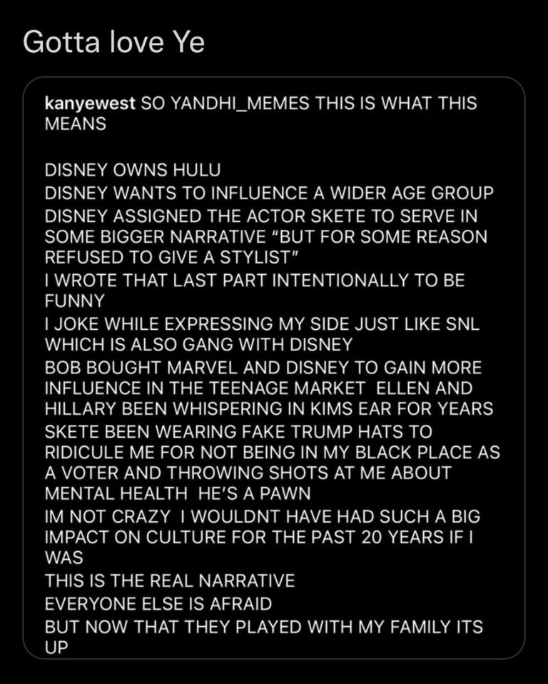 Read more about the article kanyewest SO YANDHI_MEMES THIS IS WHAT THIS MEANS DISNEY OWNS HULU DISNEY WANTS TO INFLUENCE A WIDER AGE GROUP