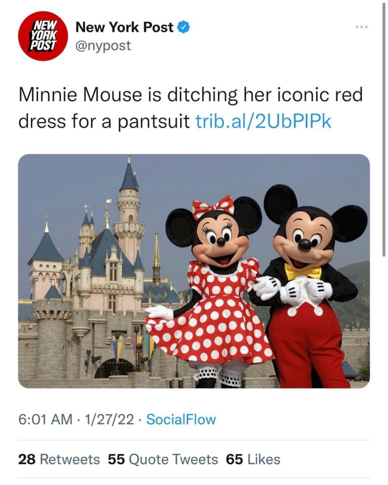 Read more about the article Minnie about to start dressing like Hillary