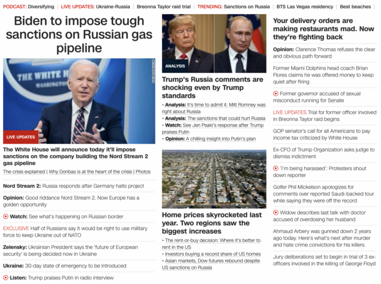 Read more about the article Biden to impose tough sanctions on Russian gas pipeline, February 23, 2022