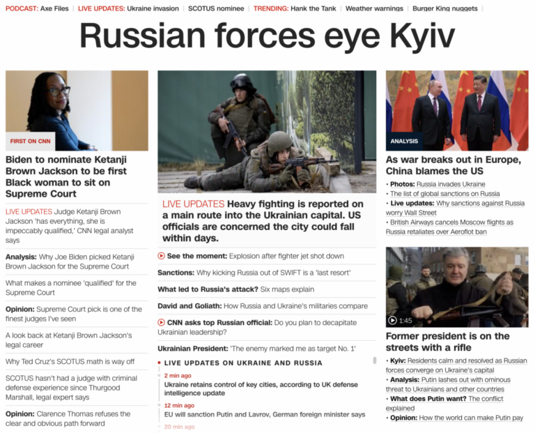 Read more about the article Biden to nominate Kentanji Brown Jackson, February 25, 2022 news +Russian forces attack Kyiv & other 56 rituals on the 56th day of the year