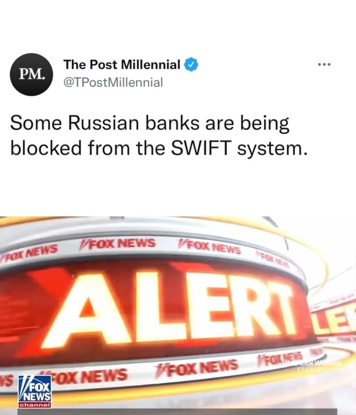 Read more about the article Some Russian banks are being blocked from the SWIFT system.