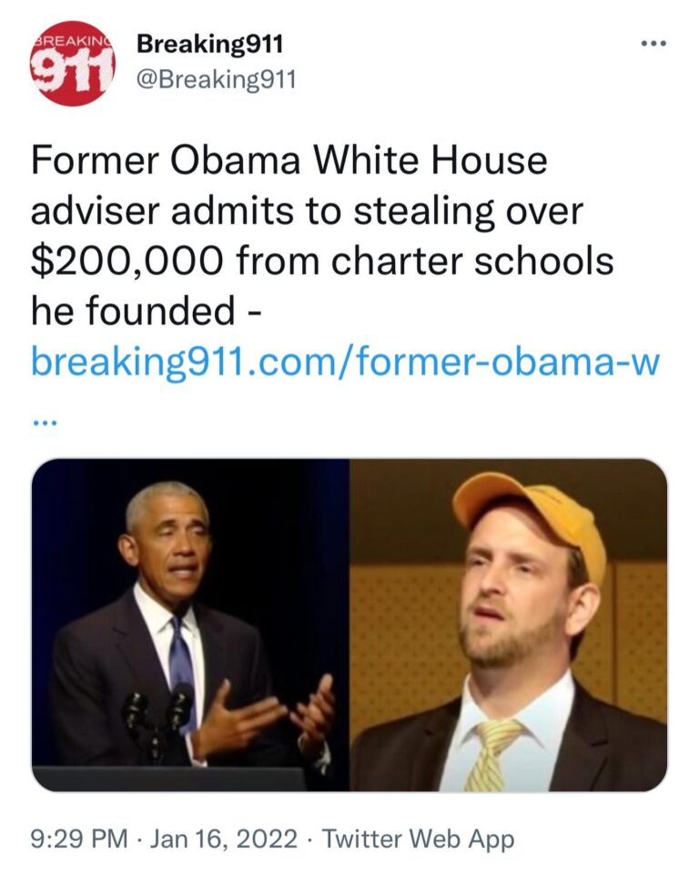 Read more about the article Former Obama White House adviser admits to stealing over $200,000 from charter schools he founded –