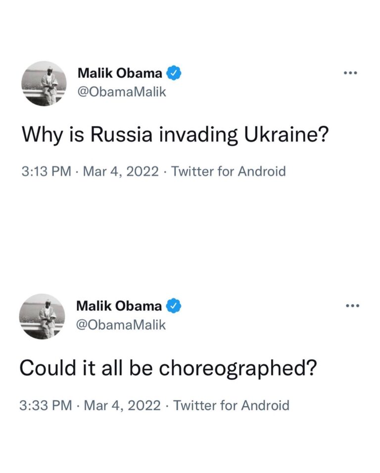 Read more about the article Malik Obama – Why is Russia invading Ukraine? – Could it all be choreographed? – How Obama and Soros Put Actual Nazis in Power in Ukraine