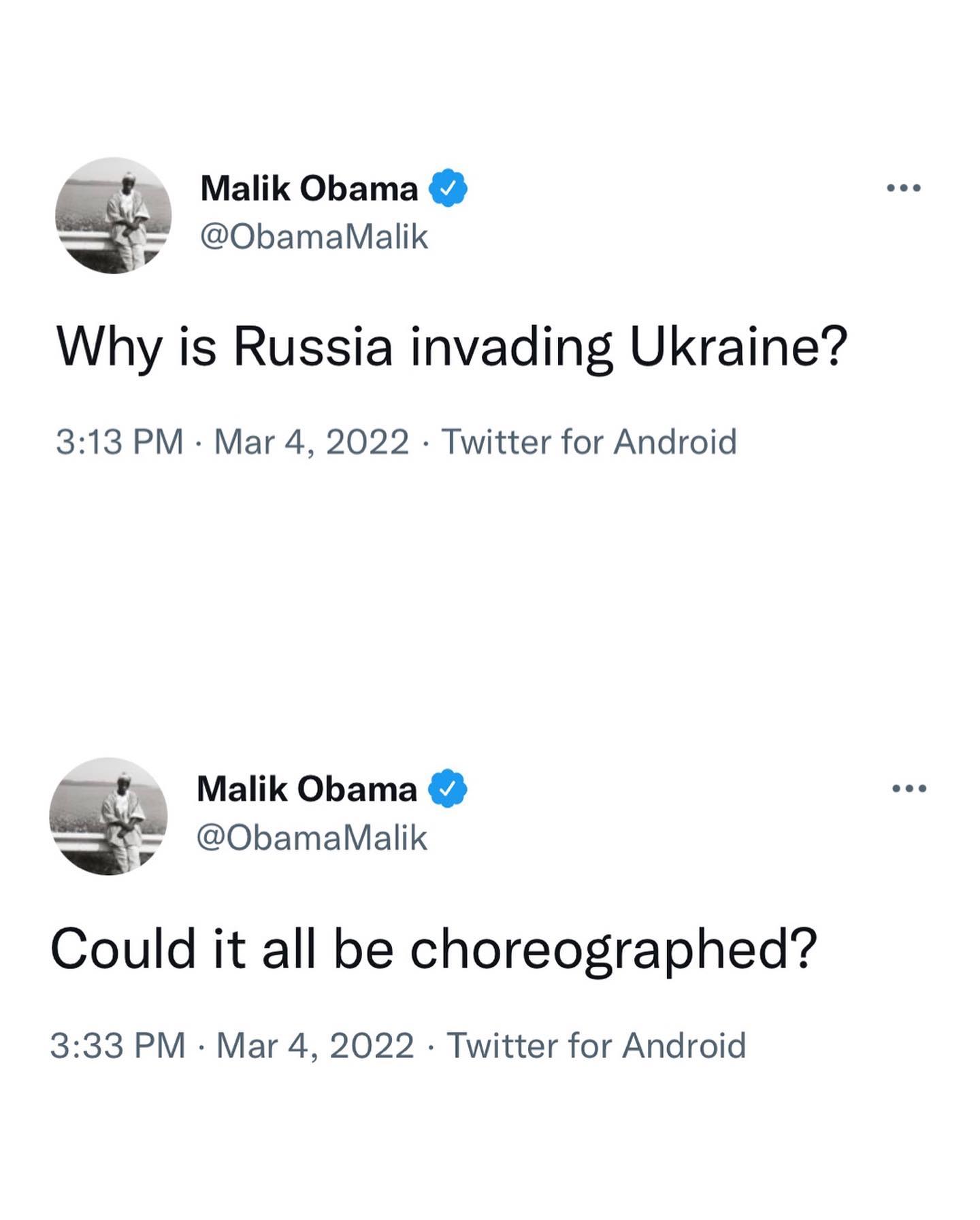 You are currently viewing Malik Obama – Why is Russia invading Ukraine? – Could it all be choreographed? – How Obama and Soros Put Actual Nazis in Power in Ukraine
