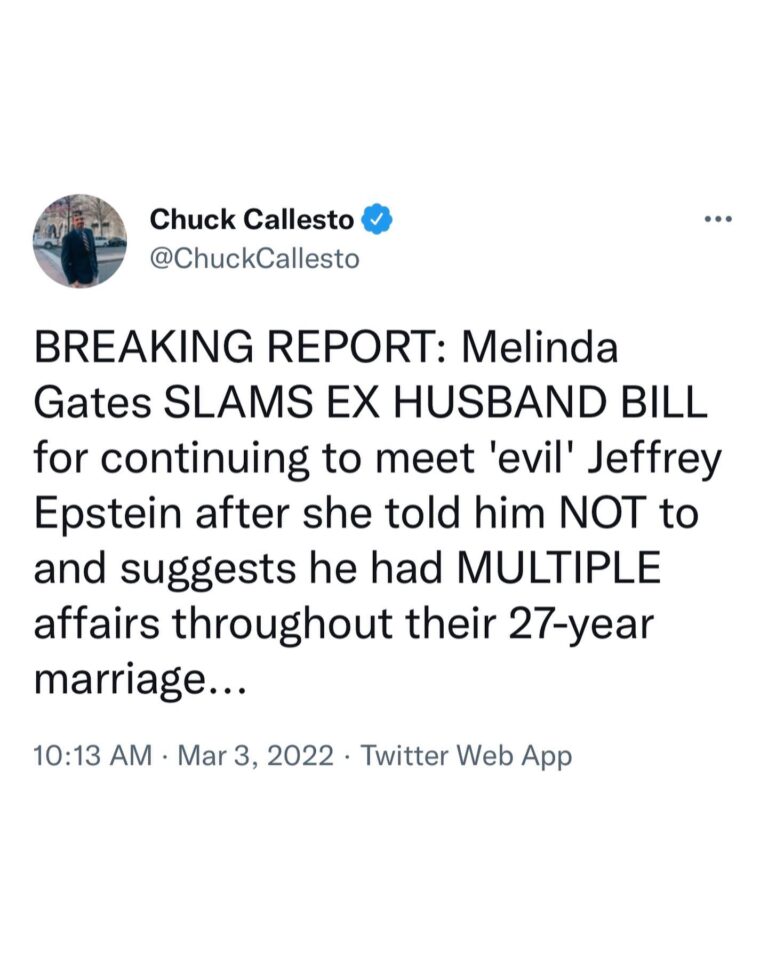 Read more about the article BREAKING REPORT: Melinda Gates SLAMS EX HUSBAND BILL for continuing to meet ‘evil’ Jeffrey Epstein after she told him NOT to and suggests he had MULTIPLE affairs throughout their 27-year marriage…