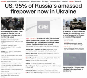 Read more about the article 95% of Russia’s amassed firepower now in Ukraine, March 6, 2022