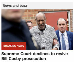 Read more about the article Supreme Court declines to revive Bill Cosby prosecution, Monday, March 7, 2022, 34-weeks after his 84th birthday