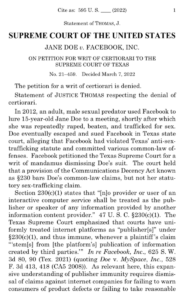 Read more about the article Very interesting statement from Justice Thomas today. He’s pleading for an “appr