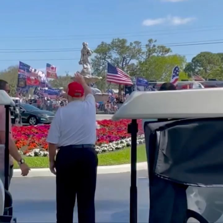 Read more about the article “Happening now outside of Trump International Golf Club in the GREAT state of FL