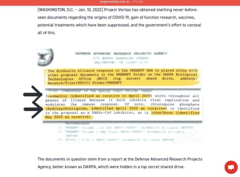 Read more about the article Leaked DARPA documents show they knew there was a there were curatives in April, 2020.  They kept those documents from President Trump. By law, you can’t bring a vaxxx to market (that made them BILLIONS) if there’s a known curative.
