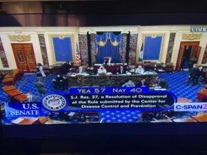 Read more about the article US Senate Votes 57-40 to Pass Rand Paul’s Bill to End Transportation and Airplane Mask Mandate