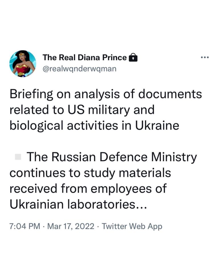 Read more about the article Briefing on analysis of documents related to US military and biological activities in Ukraine The Russian Defence Ministry continues to study materials received from employees of Ukrainian laboratories…