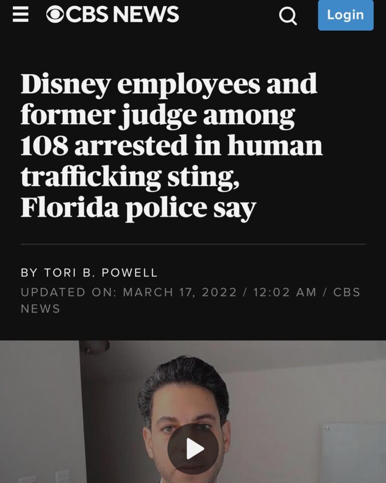 Read more about the article Disney employees and former judge among 108 arrested in human trafficking sting, Florida police say