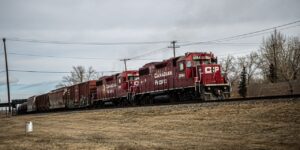 Read more about the article â€œCanadian Pacific Railway trains were halted Sunday morning, stalling global shi