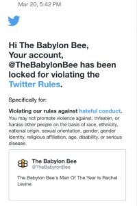 Read more about the article I just received this notice that we’ve been locked out of our account for “hatef