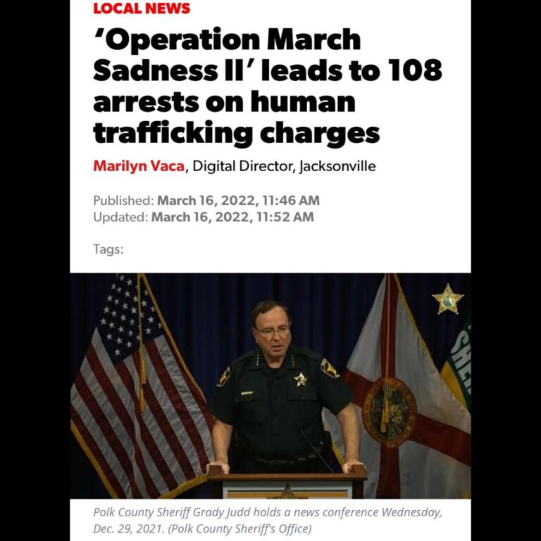 Read more about the article ‘Operation March Sadness II’ leads to 108 arrests on human trafficking charges