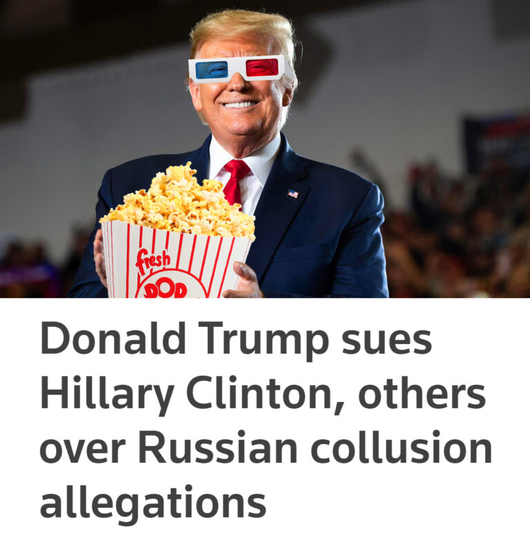 Read more about the article Donald Trump sues Hillary Clinton, others over Russian collusion allegations