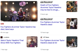 Read more about the article Foo Figthers drummer Taylor Hawkins dies in Colombia hotel, March 25, 2022