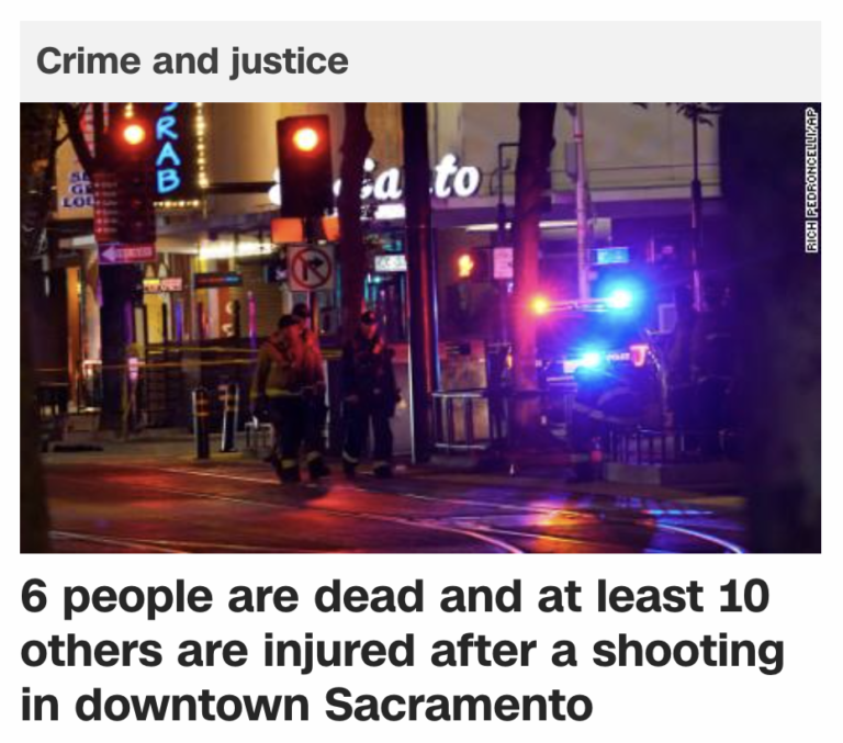 Read more about the article Sacramento capital shooting comes exactly 44-days after Gavin Newsom’s gun control speech, April 3, 2022