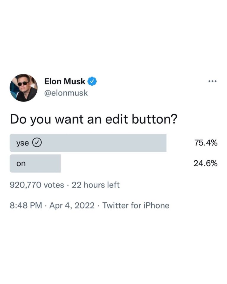 Read more about the article Elon about to give the people what they want