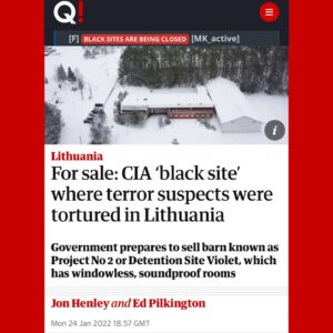 Read more about the article Lithuania For sale: CIA ‘black site’ where terror suspects were tortured in Lithuania
