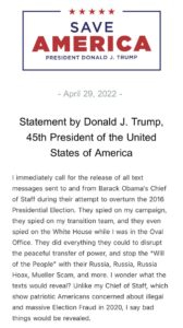 Read more about the article New Statement from 45