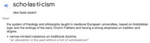 Read more about the article Scholasticism, where the word ‘school’ comes from (more evidence of a Catholic controlled society)